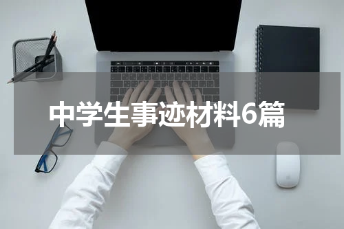 中学生事迹材料6篇