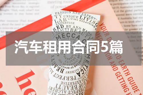 汽车租用合同5篇